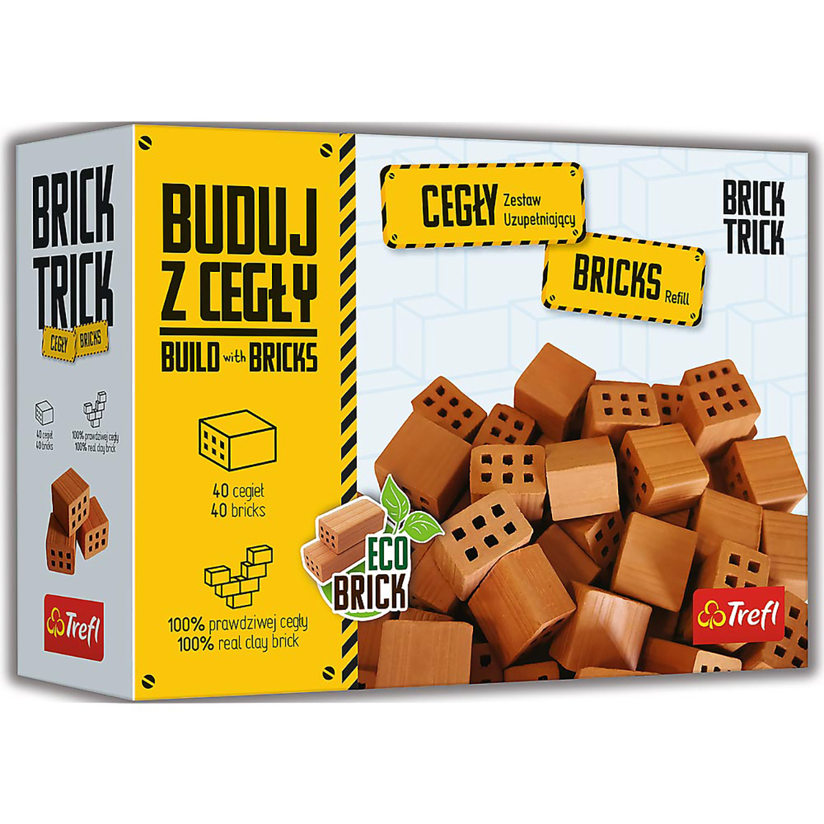 Trick Bricks TREFL – Nachfüllung Ziegel halbe Stück Brick Bausatz 40