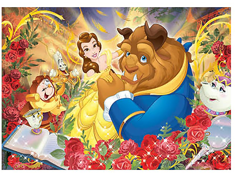 DISNEY Ausmal-Puzzle (50x35cm) 108 Teile, Schöne und das Biest von Lisciani Puzzle