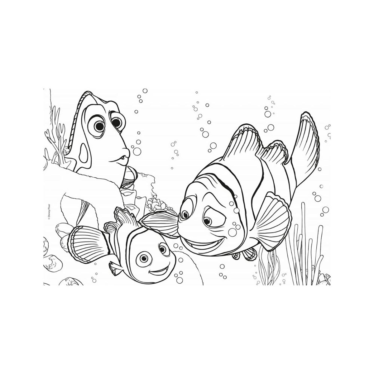 DISNEY Ausmal-Puzzle in Tragebox 60 Lisciani Teile, von Nemo Findet Puzzle