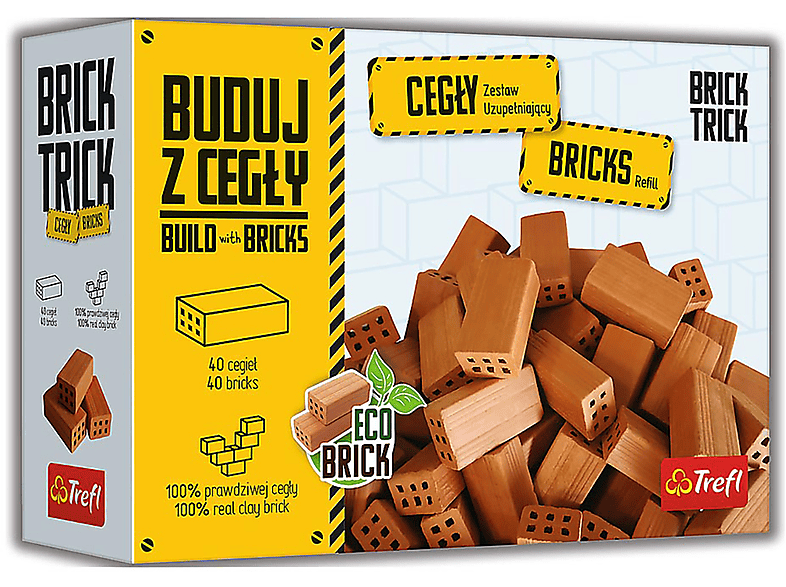 TREFL Brick Trick – Bricks Nachfüllung Ziegel 40 Stück Bausatz