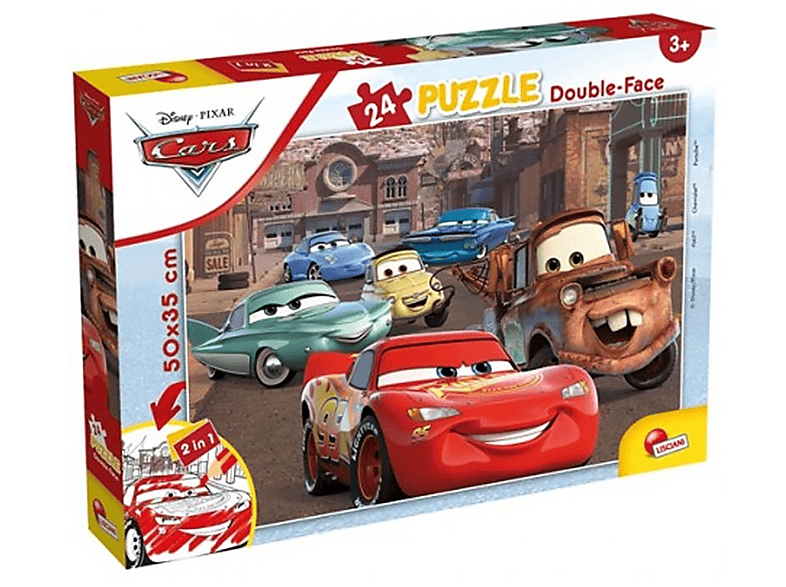 DISNEY Ausmal-Puzzle (50x35cm) 24 Teile, Disney Cars von Lisciani Puzzle