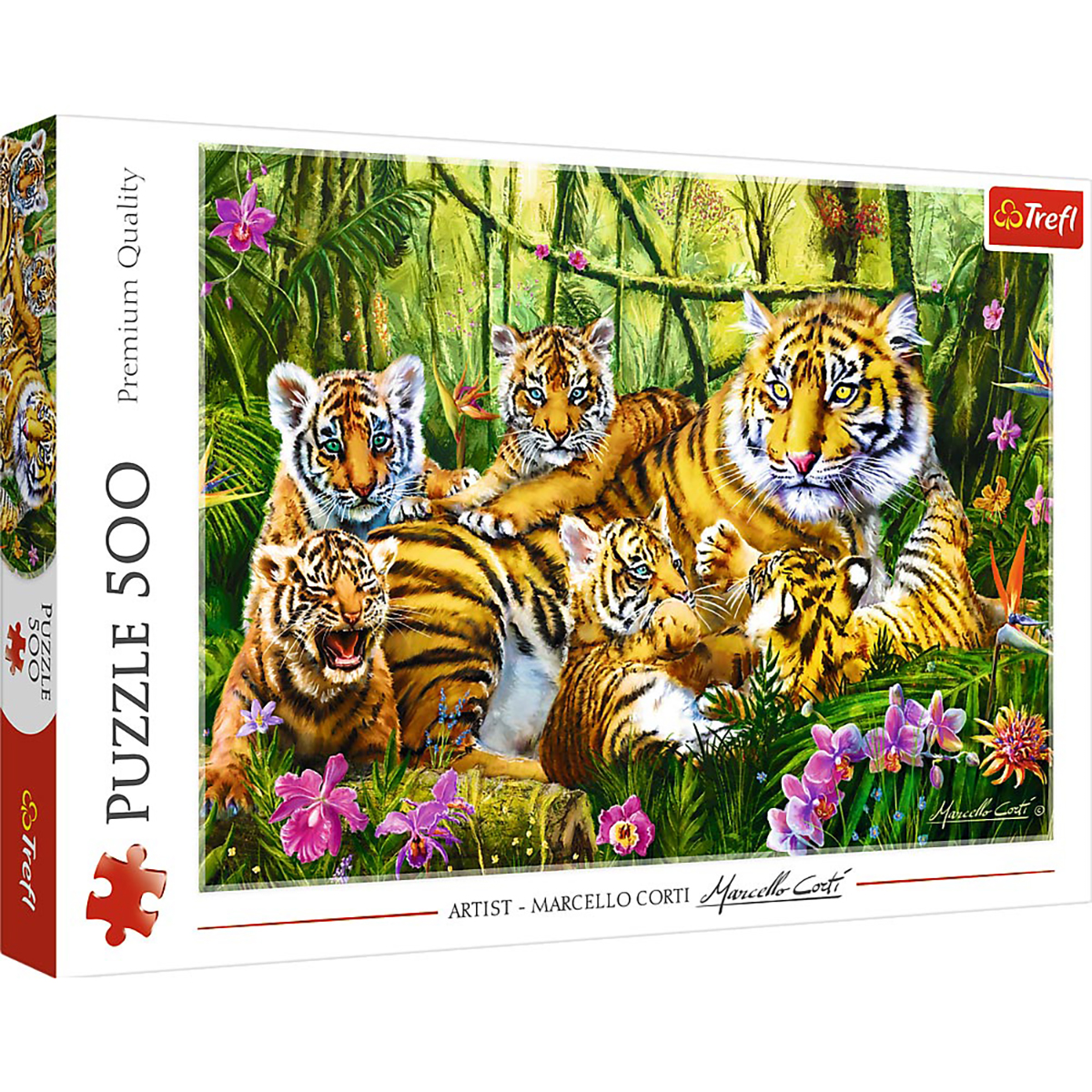 Tiger TREFL Puzzle Familie