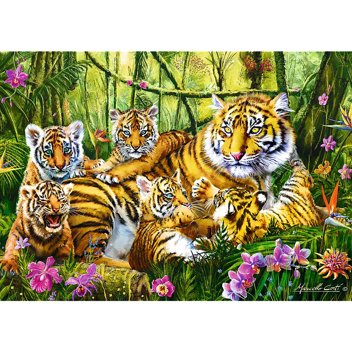 TREFL Familie Tiger Puzzle