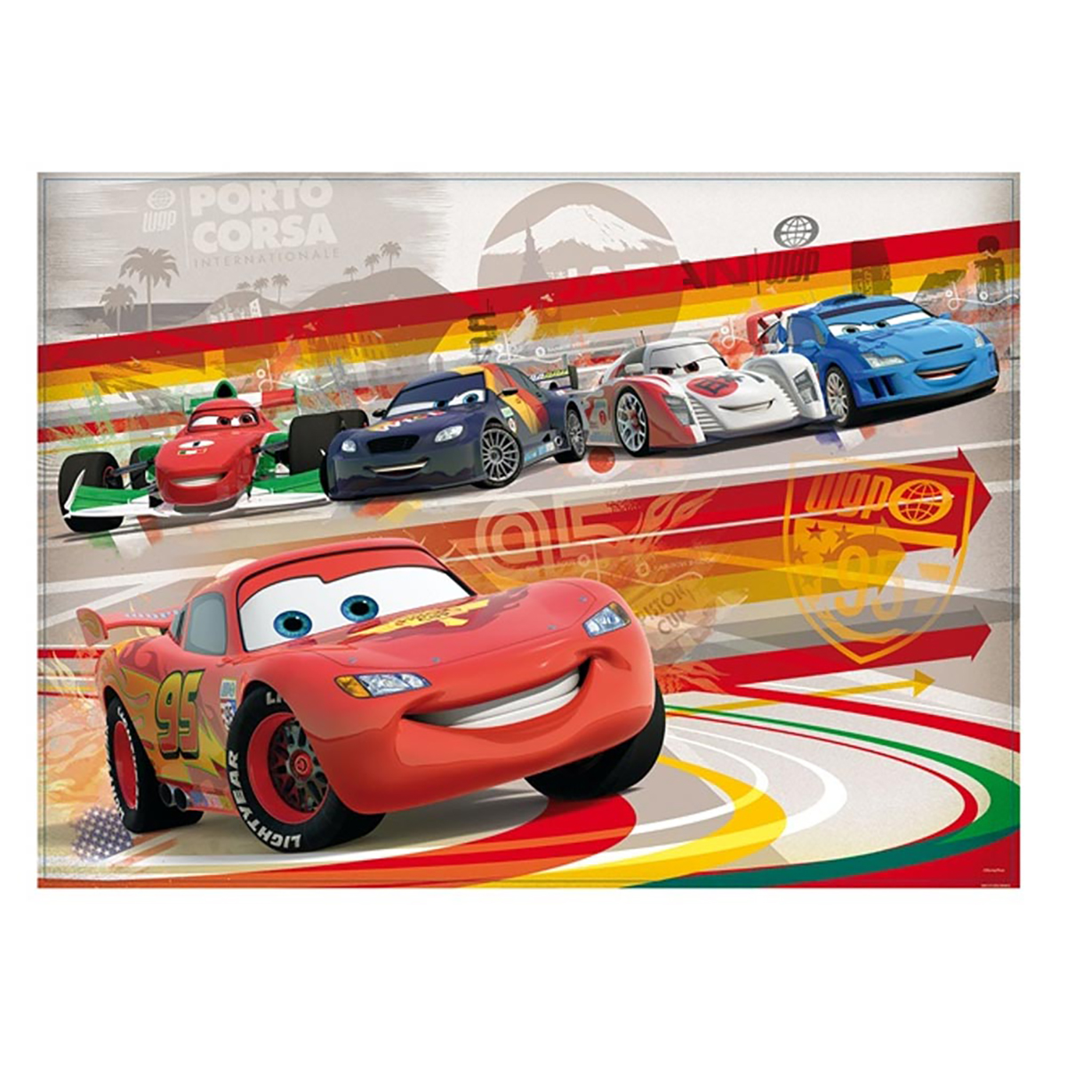 NOON Ausmal-Puzzle Cars 60 (50x35cm) Teile, Puzzle Disney Lisciani von