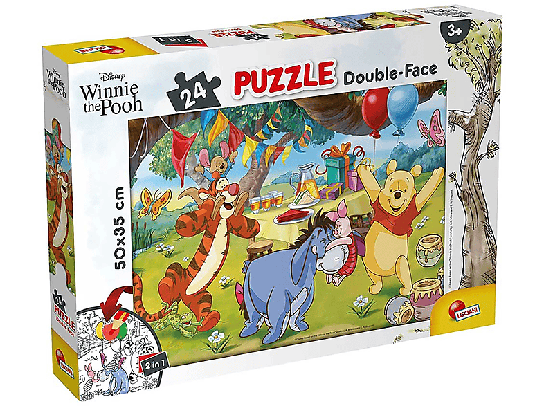 von Puuh (50x35cm) 24 Teile, Puzzle DISNEY Lisciani Winnie Ausmal-Puzzle