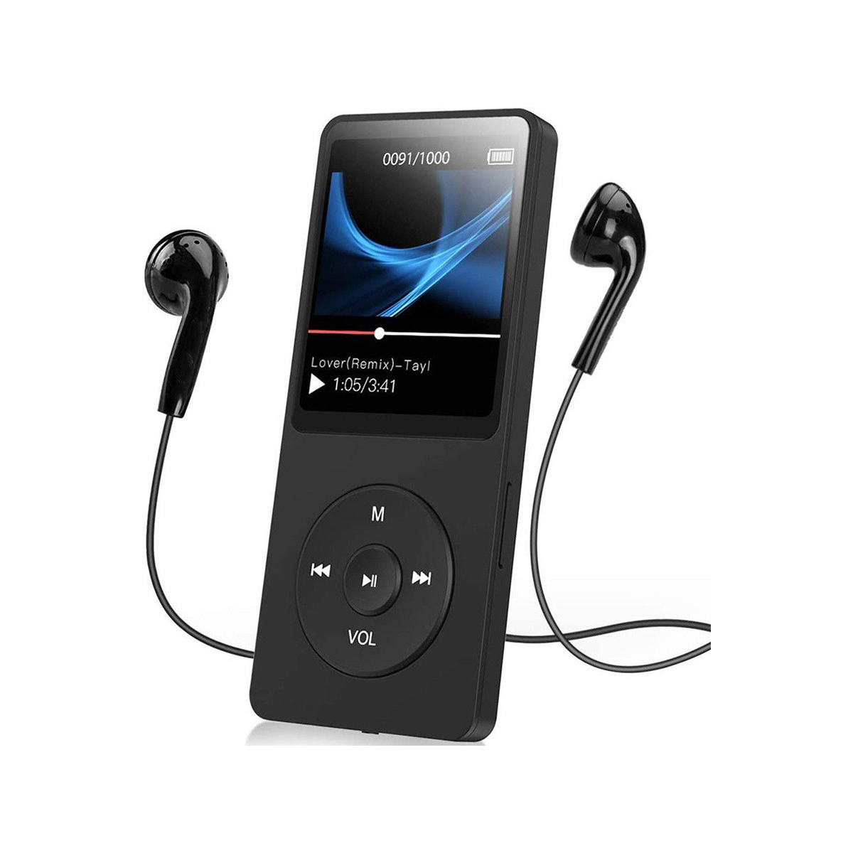 (64 Player schwarz) Ebook Player MP3 Walkman SYNTEK Walkman MP3/MP4 Bluetooth GB, Musikspieler Edition Student