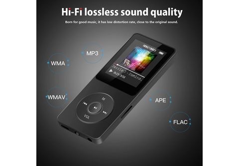 (64 Player MP3/MP4 Walkman Player Musikspieler GB, Bluetooth | SATURN Ebook SYNTEK Edition schwarz) MP3 Walkman Student