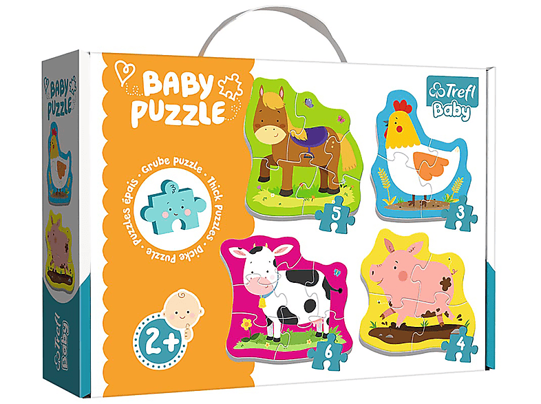 TREFL Baby Puzzle Tiere auf dem Bauernhof Puzzle | bis 1000 Teile