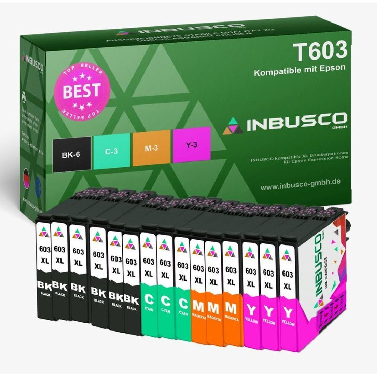 INBUSCO / KUBIS T603-Var-2-036 Tintenpatrone (T603-VAR-2-036) Mehrfarbig