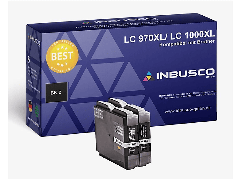 INBUSCO / KUBIS 970/1000-VAR-SET LC Tintenpatrone Schwarz Black (LC970-1000-VAR-2xBlack)