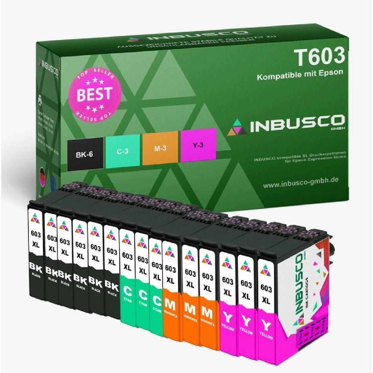 INBUSCO / KUBIS T603-Var-2-112 Tintenpatrone (T603-VAR-2-112) Mehrfarbig