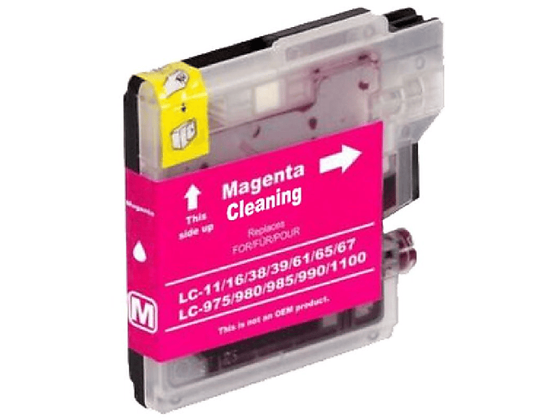 Schwarz M / LC (LC980-1100-V-1xMCleaning) Cleaning Tintenpatrone 980/1100-V-SET KUBIS INBUSCO
