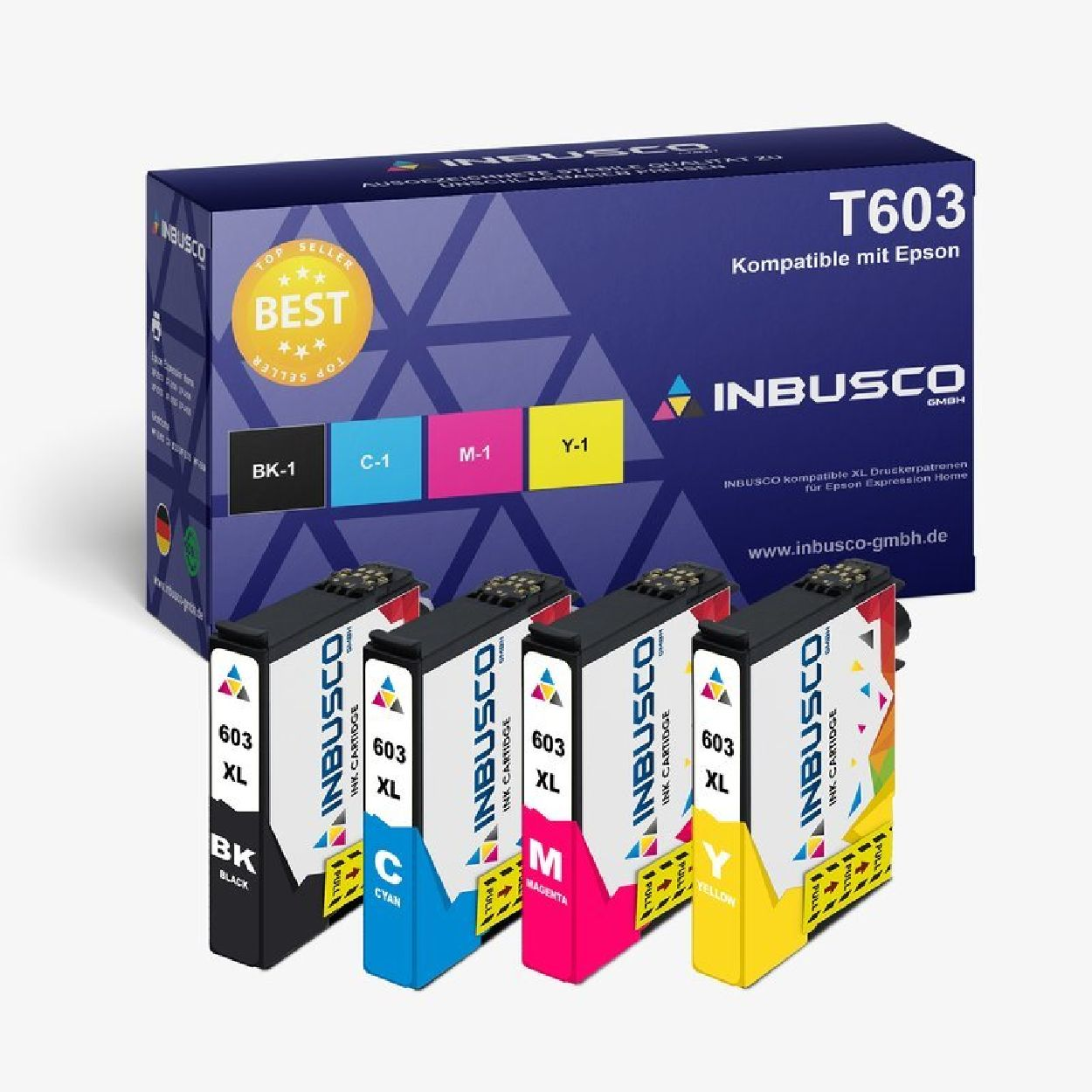 INBUSCO / KUBIS T603-Var Tintenpatrone Mehrfarbig (T603XLV-VAR-9x603N)