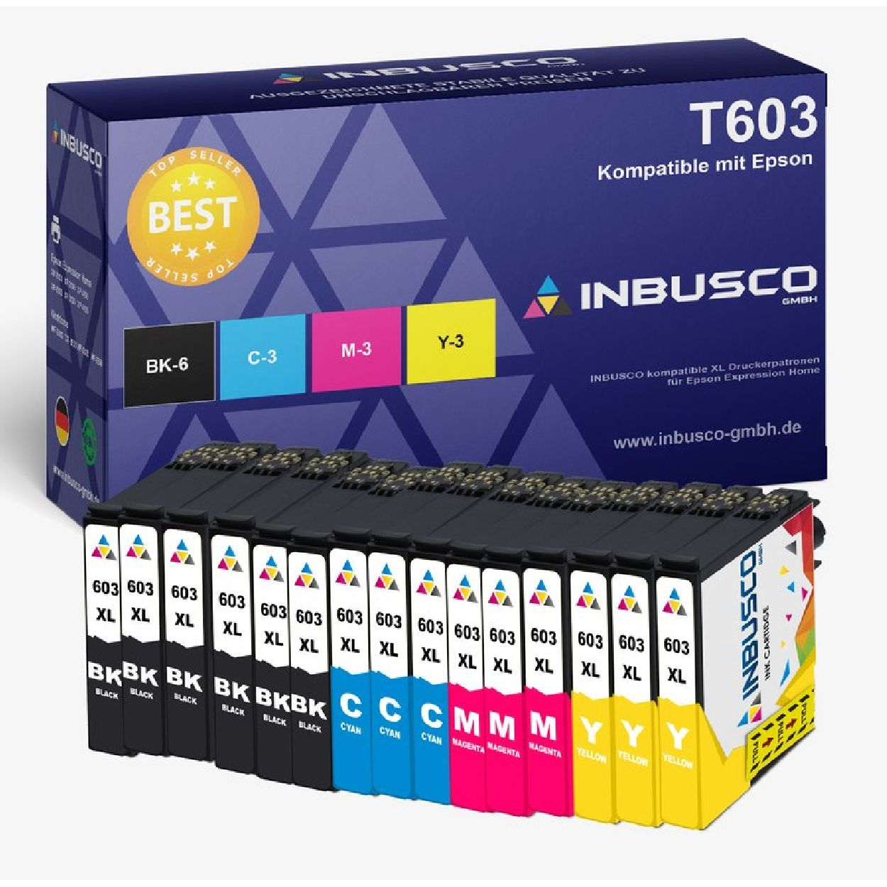 INBUSCO / KUBIS T603-Var (T603-VAR-004) Tintenpatrone Mehrfarbig
