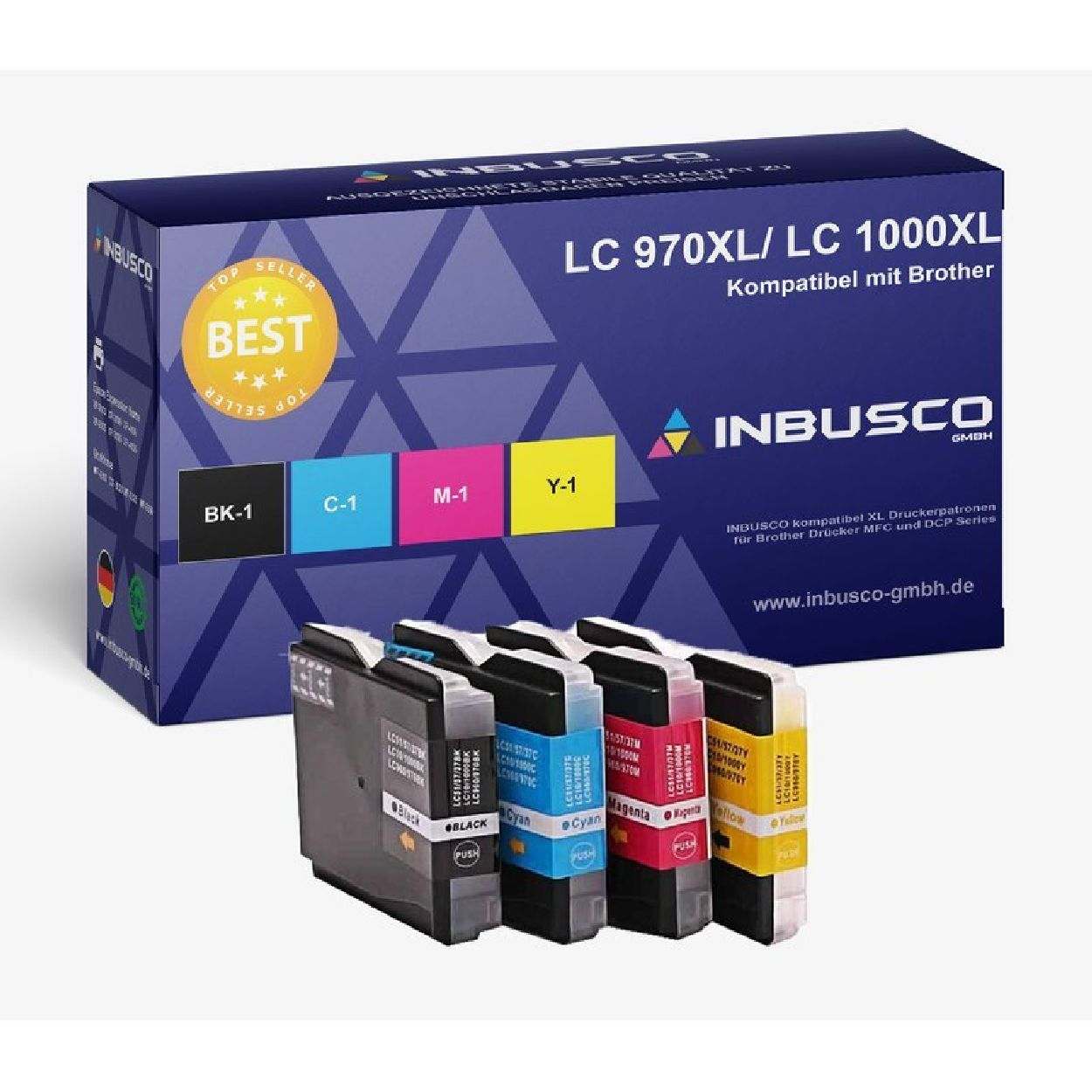 INBUSCO / KUBIS LC 970/1000-VAR-4x (LC970-1000-VAR-4x) Schwarz Tintenpatrone