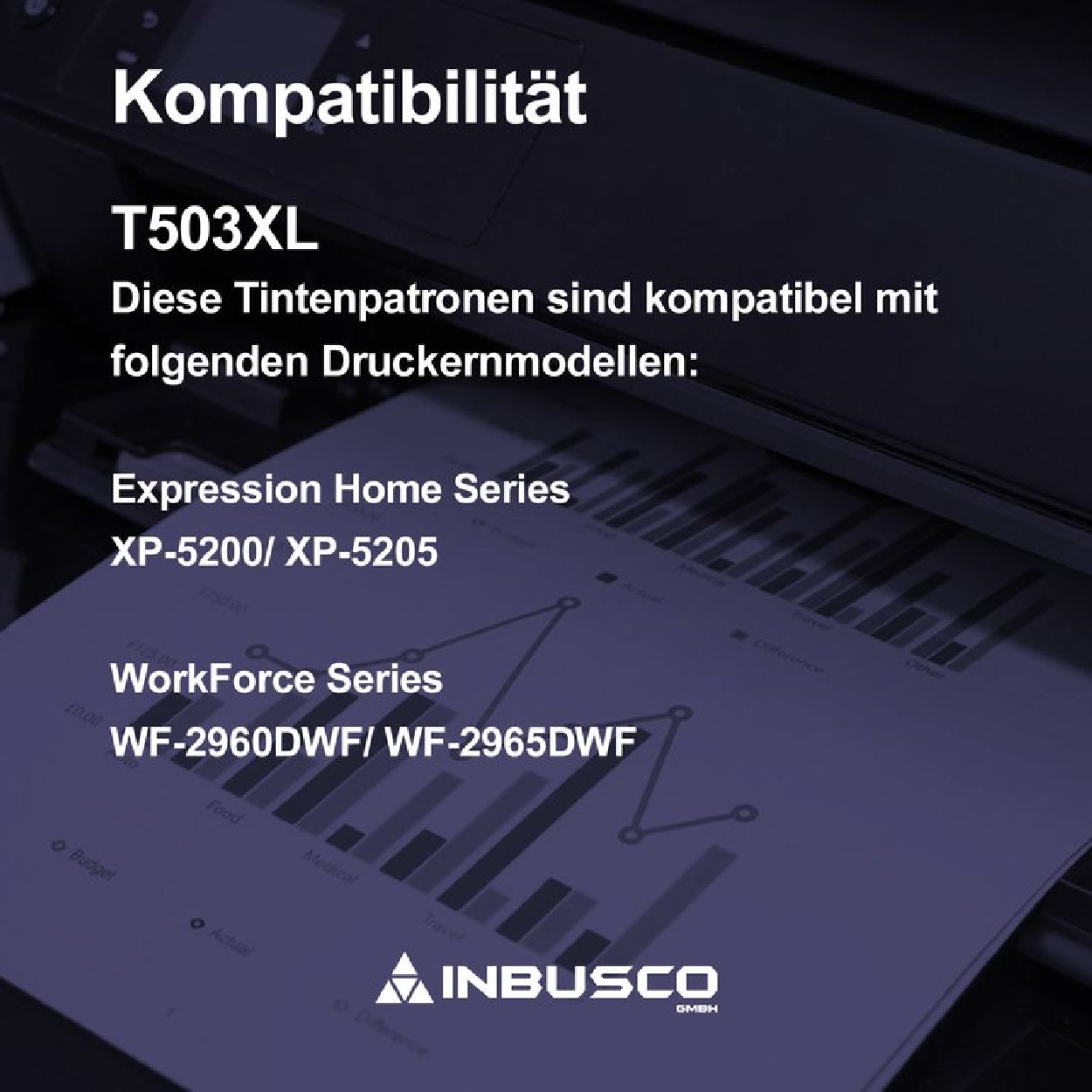 T503XL BK Tintenpatrone (T503XLBK) Schwarz KUBIS / INBUSCO
