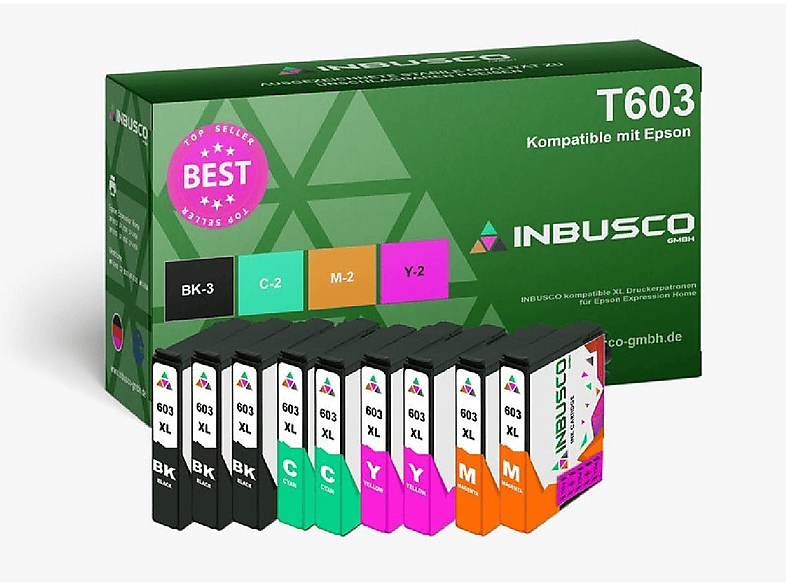 KUBIS (T603-V-NC-9x) INBUSCO / T603-V-NC-9x Tintenpatrone Mehrfarbig
