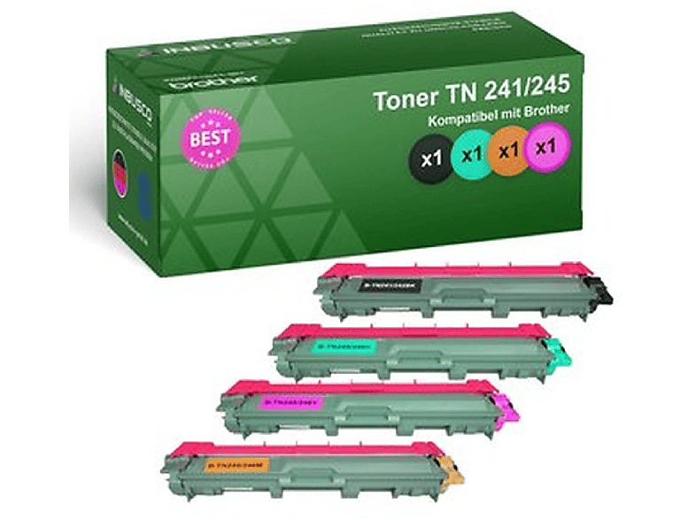 INBUSCO / KUBIS TN-241 242 245 246-V-SET C Trommel Cyan (TN-241242245246-V-1xC)