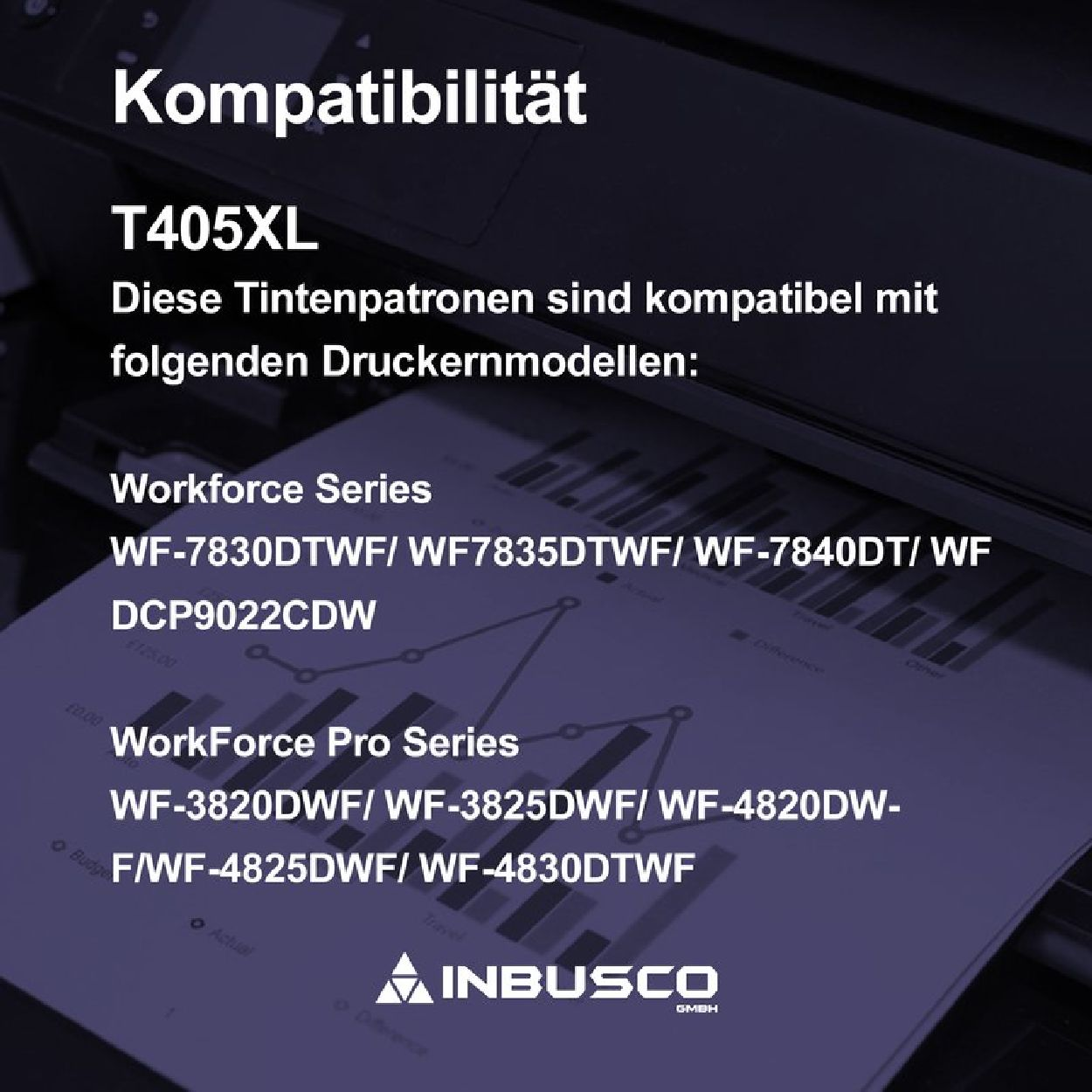 INBUSCO / KUBIS SET T405XL (2xT405XLBK) Tintenpatrone Mehrfarbig BK