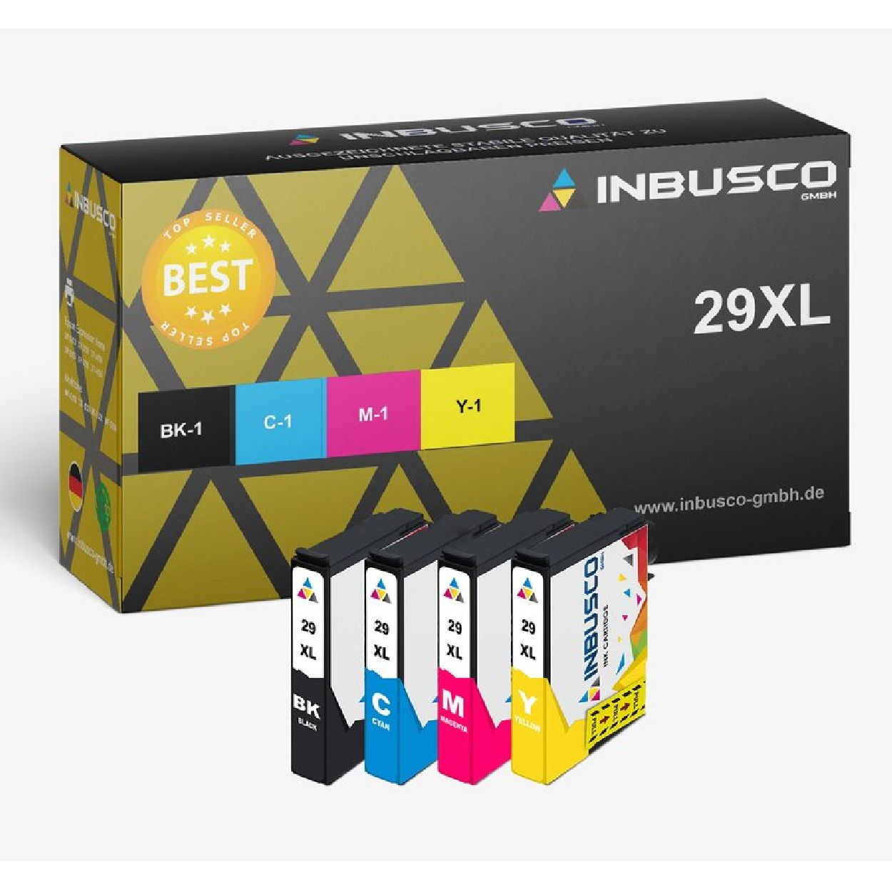 INBUSCO / KUBIS SET29XL Tintenpatrone Mehrfarbig (4x29XL)