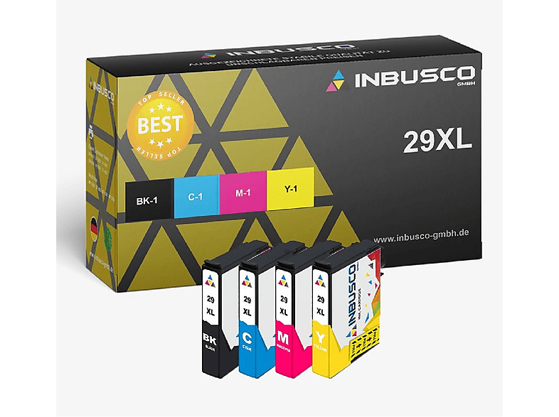 INBUSCO / KUBIS SET29XL Tintenpatrone Mehrfarbig (4x29XL)