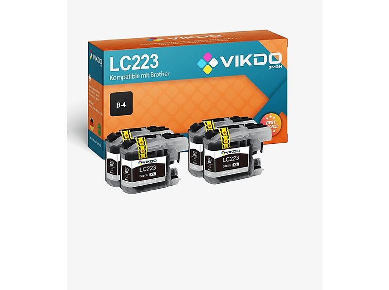BK 223 SET INBUSCO LC Tintenpatrone (4xBKLC223-V) / Mehrfarbig KUBIS