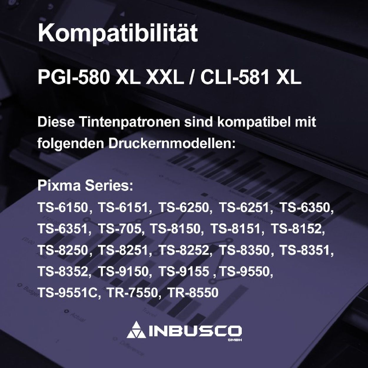 XL / CY Tintenpatrone (TP581XLCY) INBUSCO TP Cyan KUBIS 581