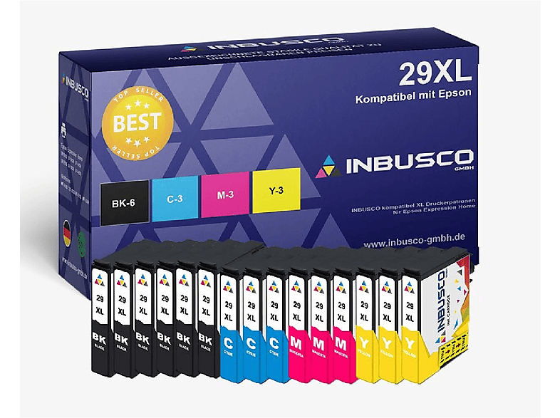 KUBIS Mehrfarbig (15x29XL) INBUSCO SET29XL / Tintenpatrone