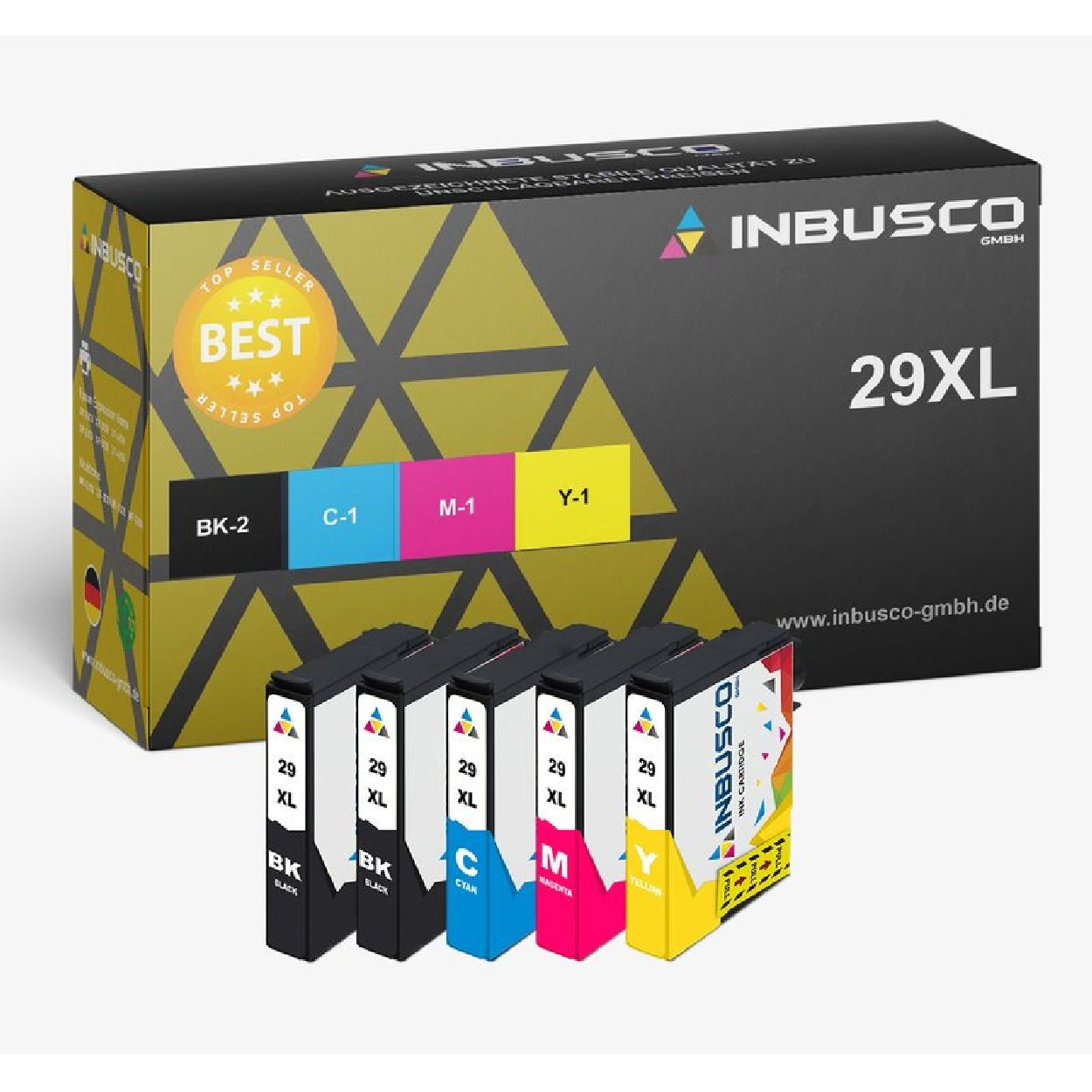 INBUSCO / KUBIS 2991-2994 (2991-2994XLVAR1-08) Tintenpatrone Mehrfarbig VAR1-08 XL