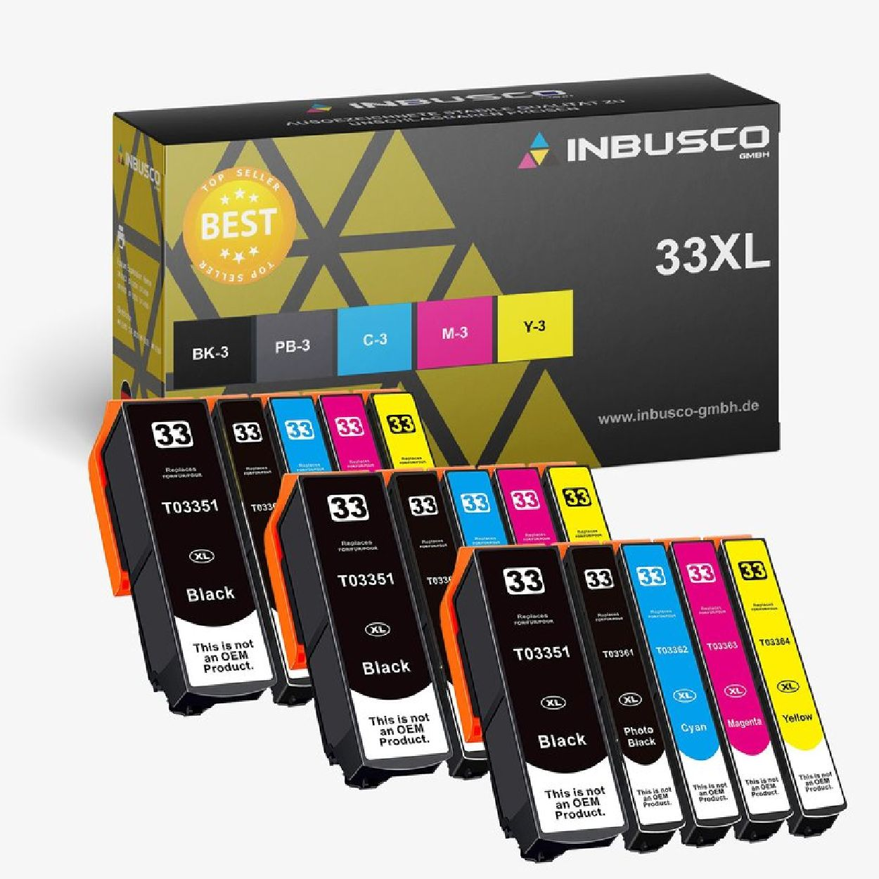 INBUSCO / KUBIS 33 XL (33XLVAR-038) Tintenpatrone Mehrfarbig VAR-038