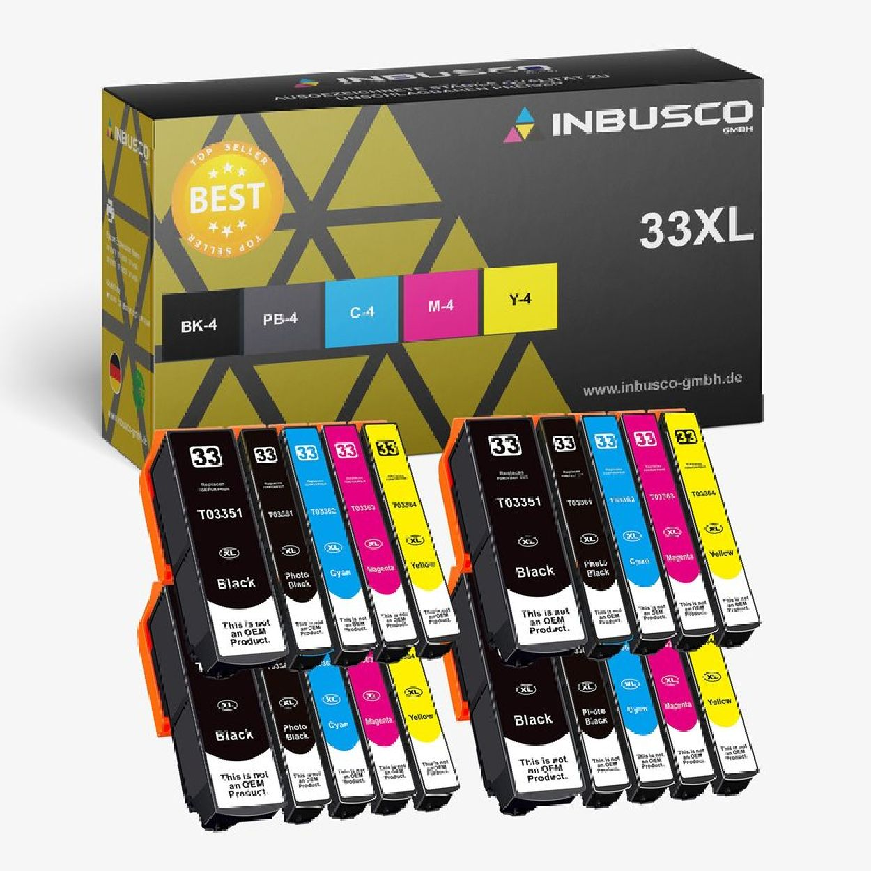 INBUSCO / KUBIS 33 (33XLVAR-104) VAR-104 Tintenpatrone Mehrfarbig XL