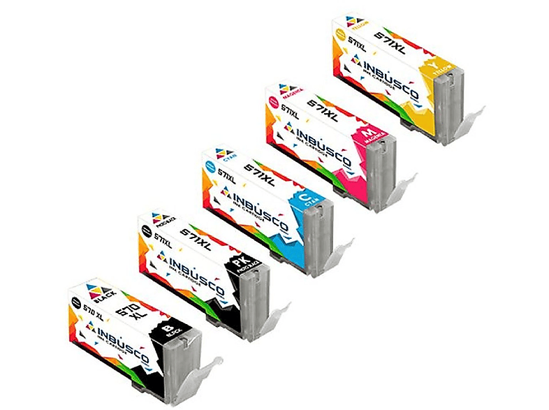 INBUSCO / Mehrfarbig Tintenpatrone 570D+S SET KUBIS (5x570D+S)