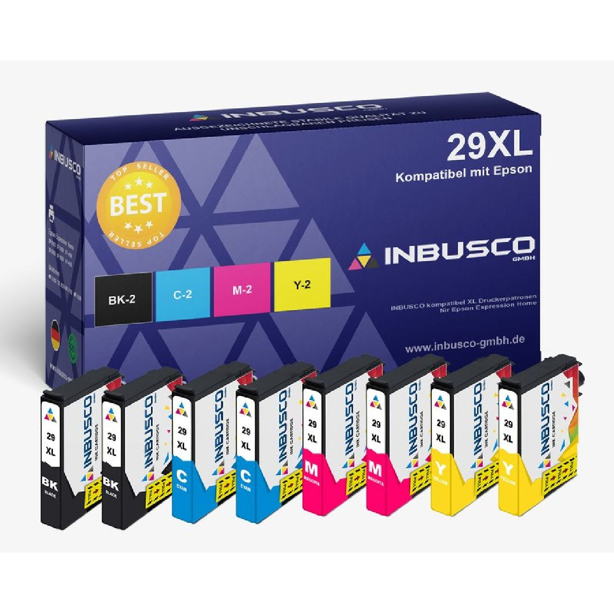 INBUSCO / KUBIS SET29XL Prime Tintenpatrone Mehrfarbig (8x29XLPrimes) s