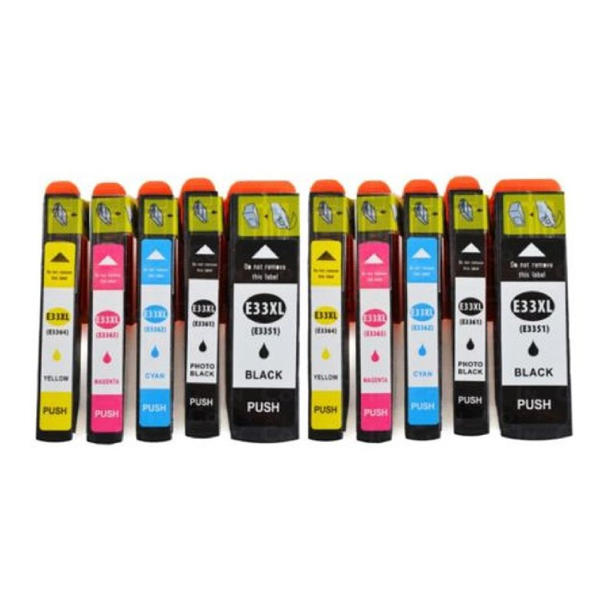 SET 33xL Mehrfarbig KUBIS / INBUSCO Tintenpatrone (10xEpson33xL)