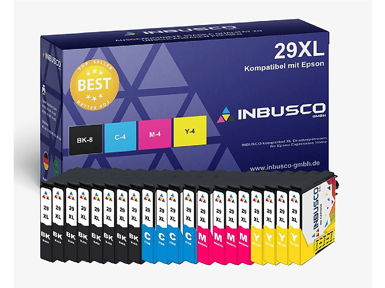 INBUSCO / KUBIS Mehrfarbig SET29XL Tintenpatrone (20x29XL)