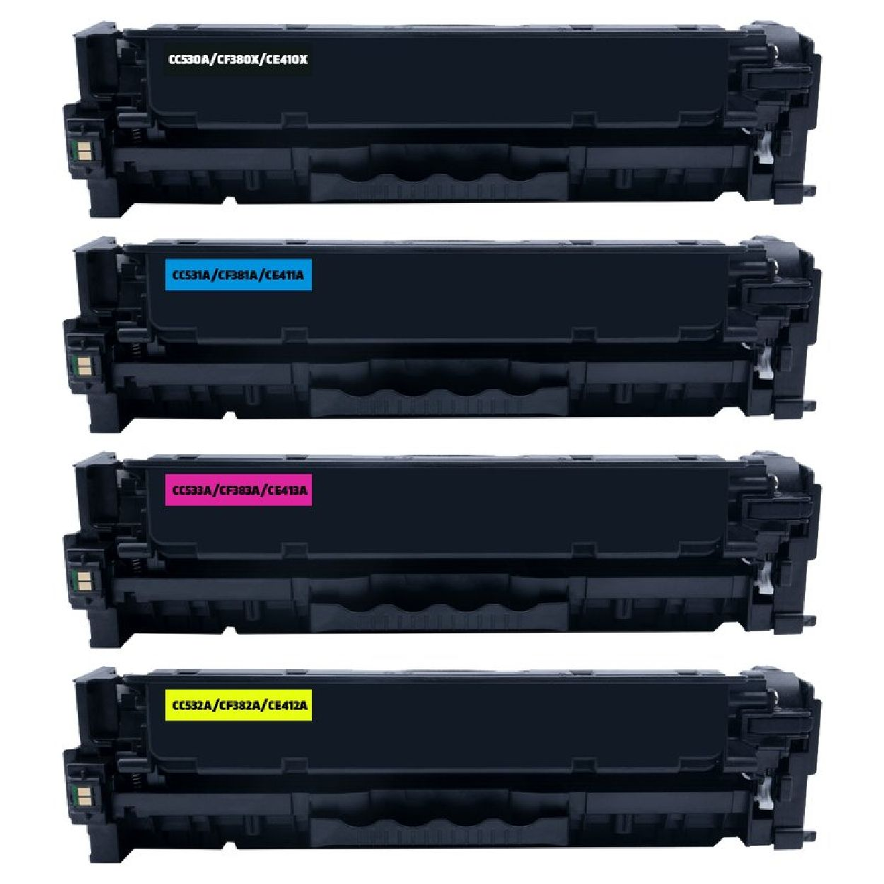 (4XHPPF410-413) Mehrfarbig PF410-413 KUBIS HP / INBUSCO Toner SET