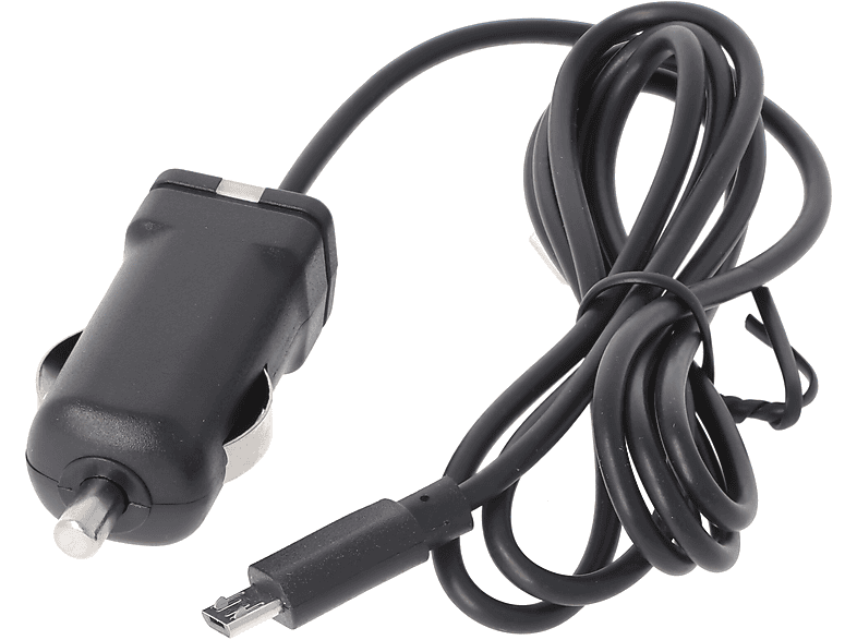 ACCUCELL KFZ-Ladekabel Micro-USB USB-Ladekabel schwarz - Schwarz Universal, - 1A