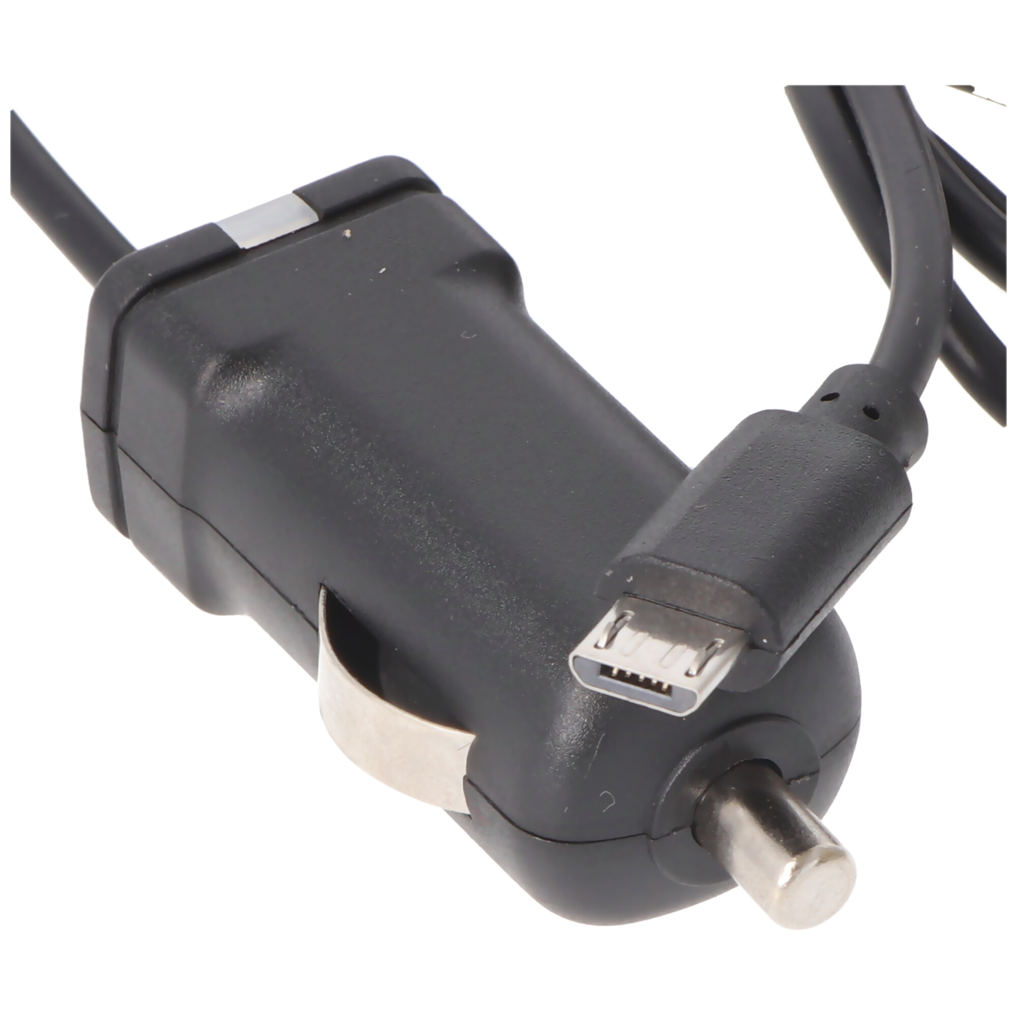 KFZ-Ladekabel schwarz ACCUCELL - Universal, - 1A Micro-USB USB-Ladekabel Schwarz