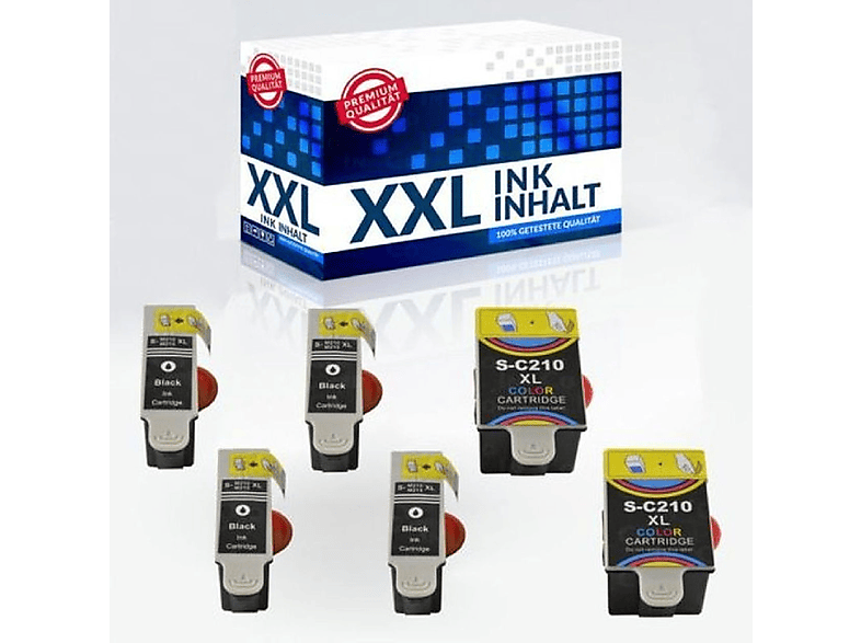 Tintenpatrone Mehrfarbig Tinte INBUSCO (Tinte2xC+4xM210) KUBIS 2xC+4xM210 /