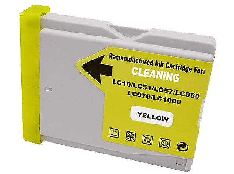 970/1000 / (LC970-1000YE) Yellow Reinigung Tintenpatrone LC YE INBUSCO KUBIS