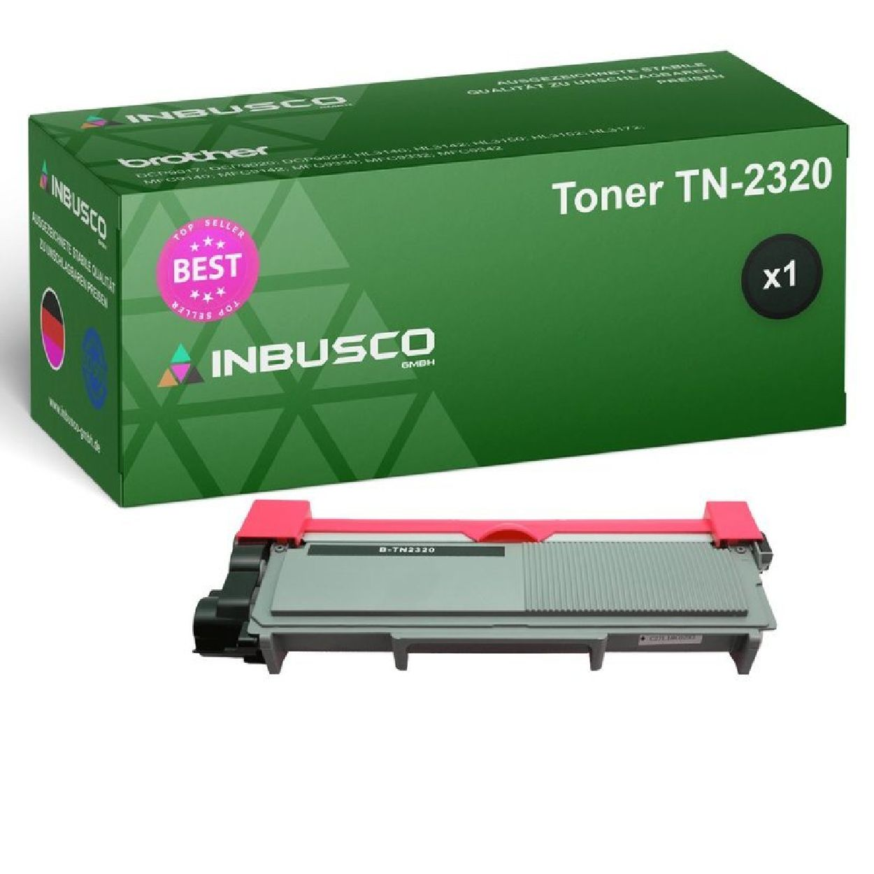 Toner TN-1050 / INBUSCO (TN-1050-3480TonerBrother-VAR1xTN2320) Schwarz TN2320 KUBIS - 3480