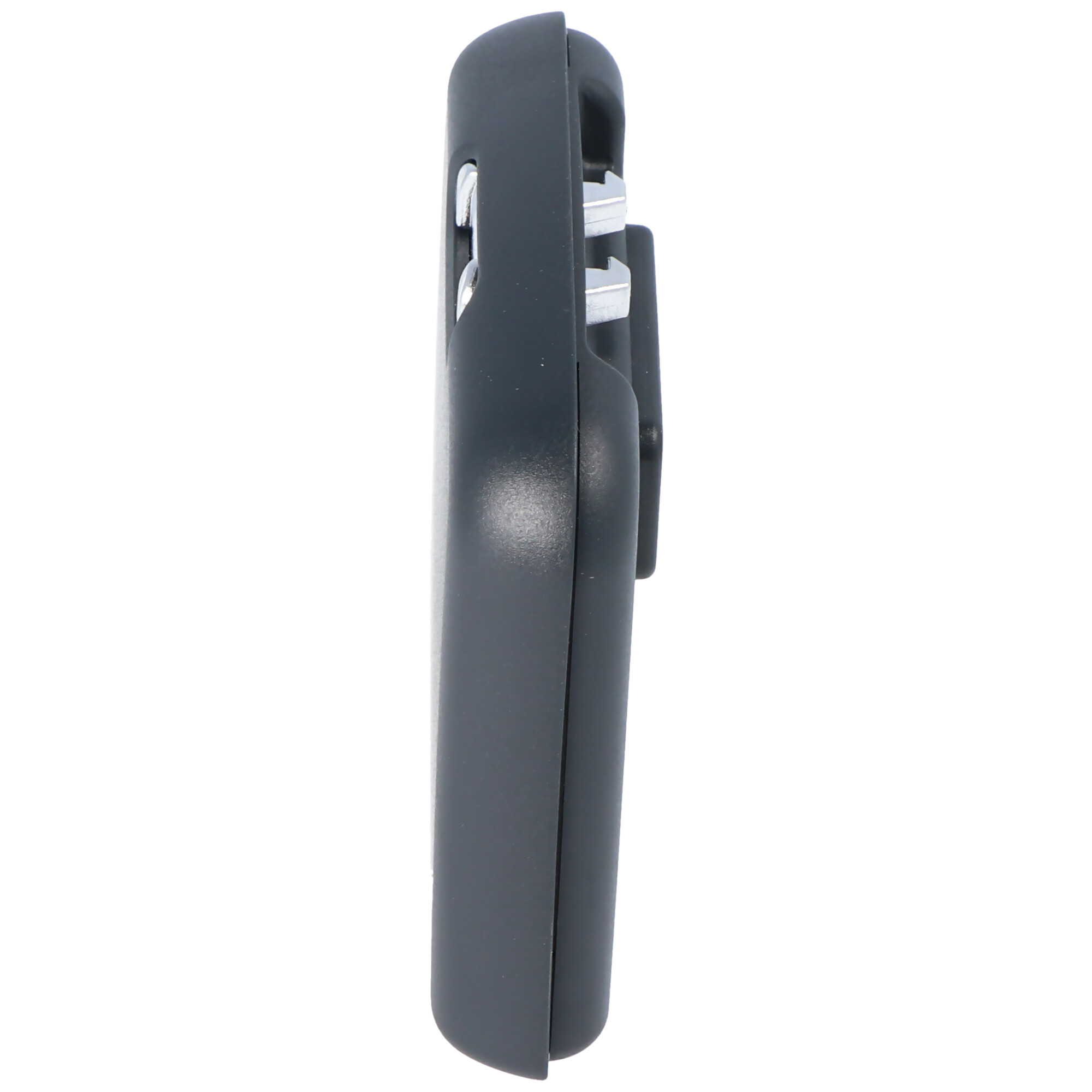 Schwarze Handyhülle mit dem Design eines Anspitzers.