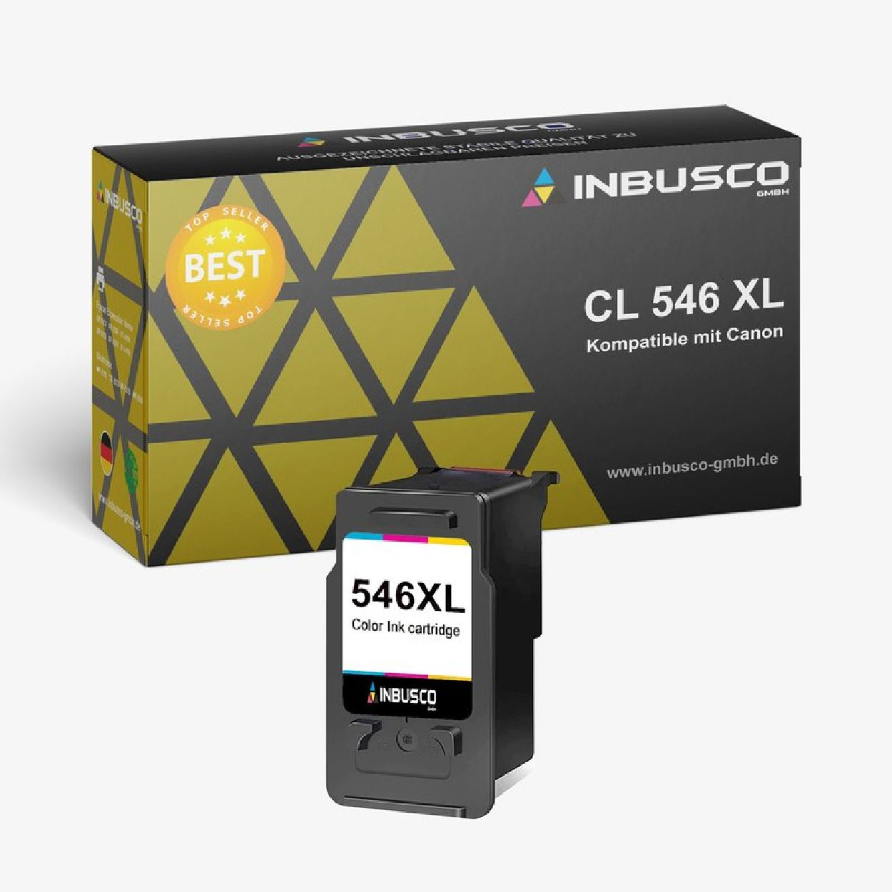 INBUSCO / KUBIS PG 545- CL XL-VAR-SET (PG545-CL546XL-VAR-1xColor) 546 Tintenpatrone Schwarz Color