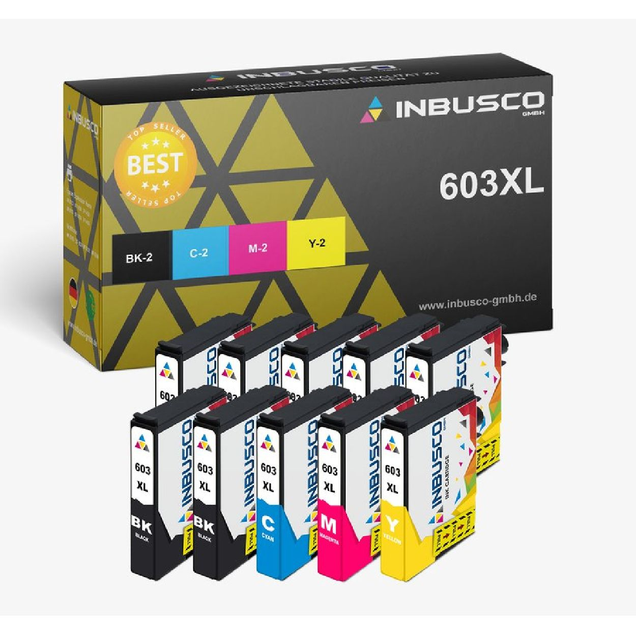 INBUSCO / KUBIS SET T603 (10xT603) Mehrfarbig Tintenpatrone