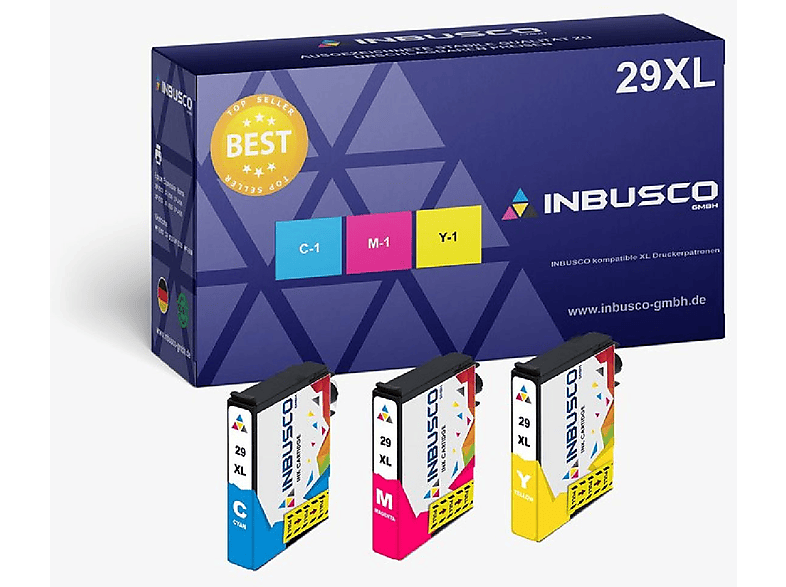 INBUSCO / KUBIS SET29XL Color Tintenpatrone Mehrfarbig (3x29XLColor)