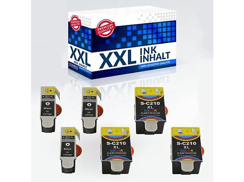 INBUSCO (Tinte3xC+3xM210) / Mehrfarbig Tinte 3xC+3xM210 Tintenpatrone KUBIS