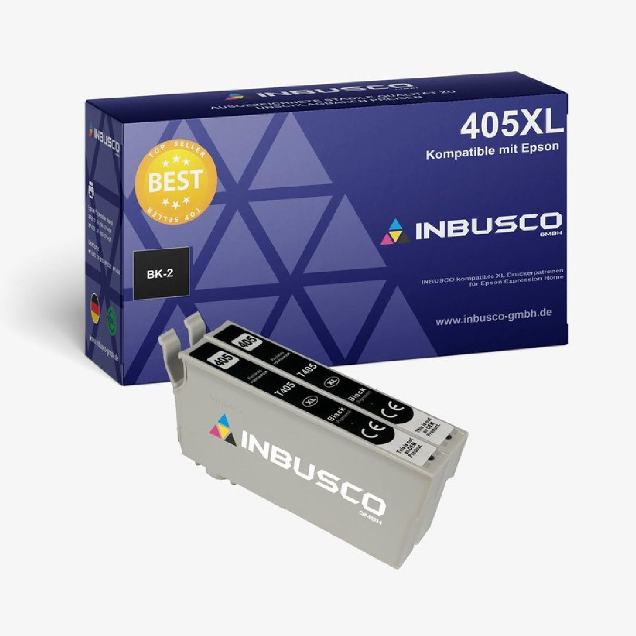 INBUSCO / KUBIS SET Mehrfarbig (2xT405XLBK) Tintenpatrone BK T405XL