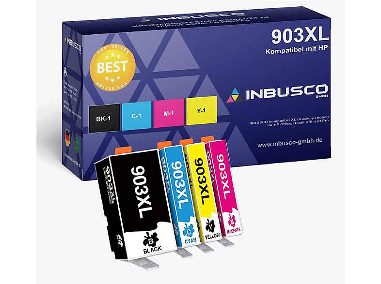 INBUSCO / KUBIS SET HP Mehrfarbig 903 Tintenpatrone XL (4xHP903XL)
