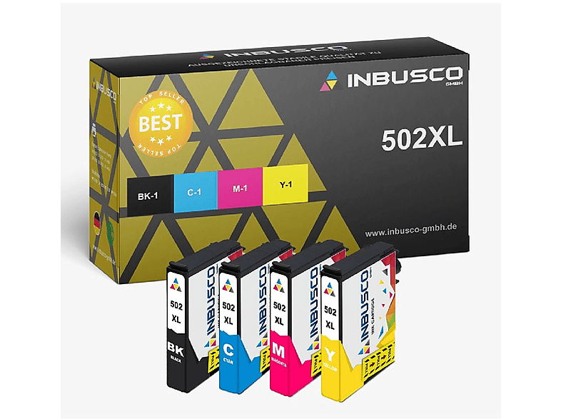 INBUSCO / KUBIS SET T502 Tintenpatrone Mehrfarbig (4xT502)