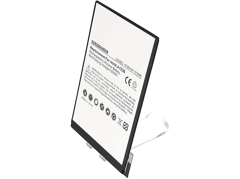 ACCUCELL Akku passend für Apple iPad mini 4 Akku A1538, A1550, 02000297 LiPo LithiumPolymer